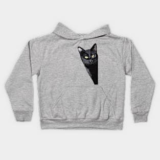 Funny BlackCat Print Kids Hoodie